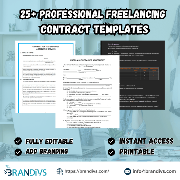 25+ Freelancing Contract Template
