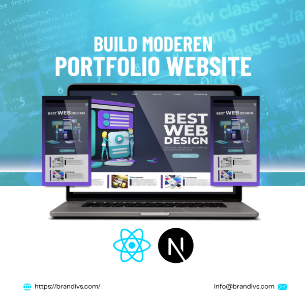 Build modern portfolio with react.js and next.js (2024)